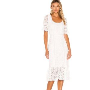 Revolve Just in Lace BB Dakota Midi dress Ivory 8